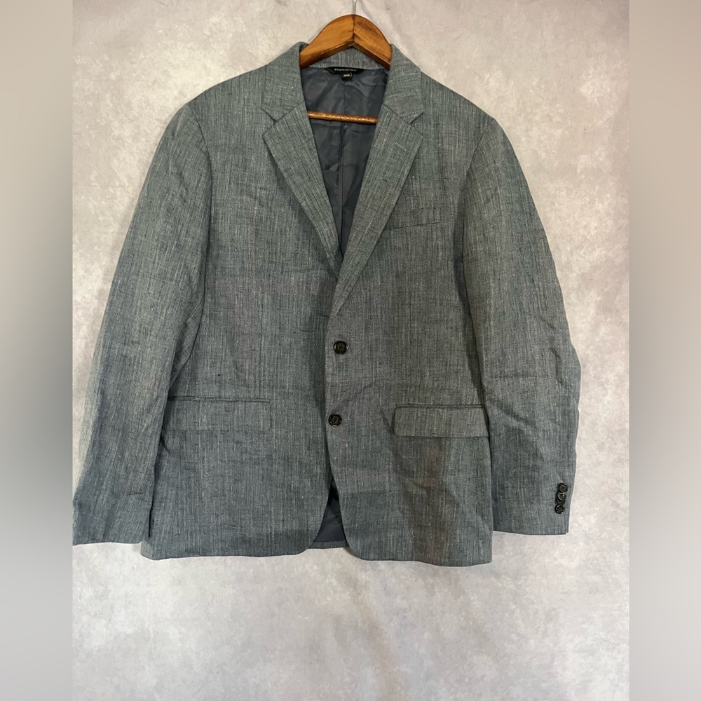 Blue BANANA REPUBLIC SLIM FIT  100% LINEN & SPORT COAT 42R Suit Sports Jacket